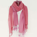 Dois tons de viscose plain shawl